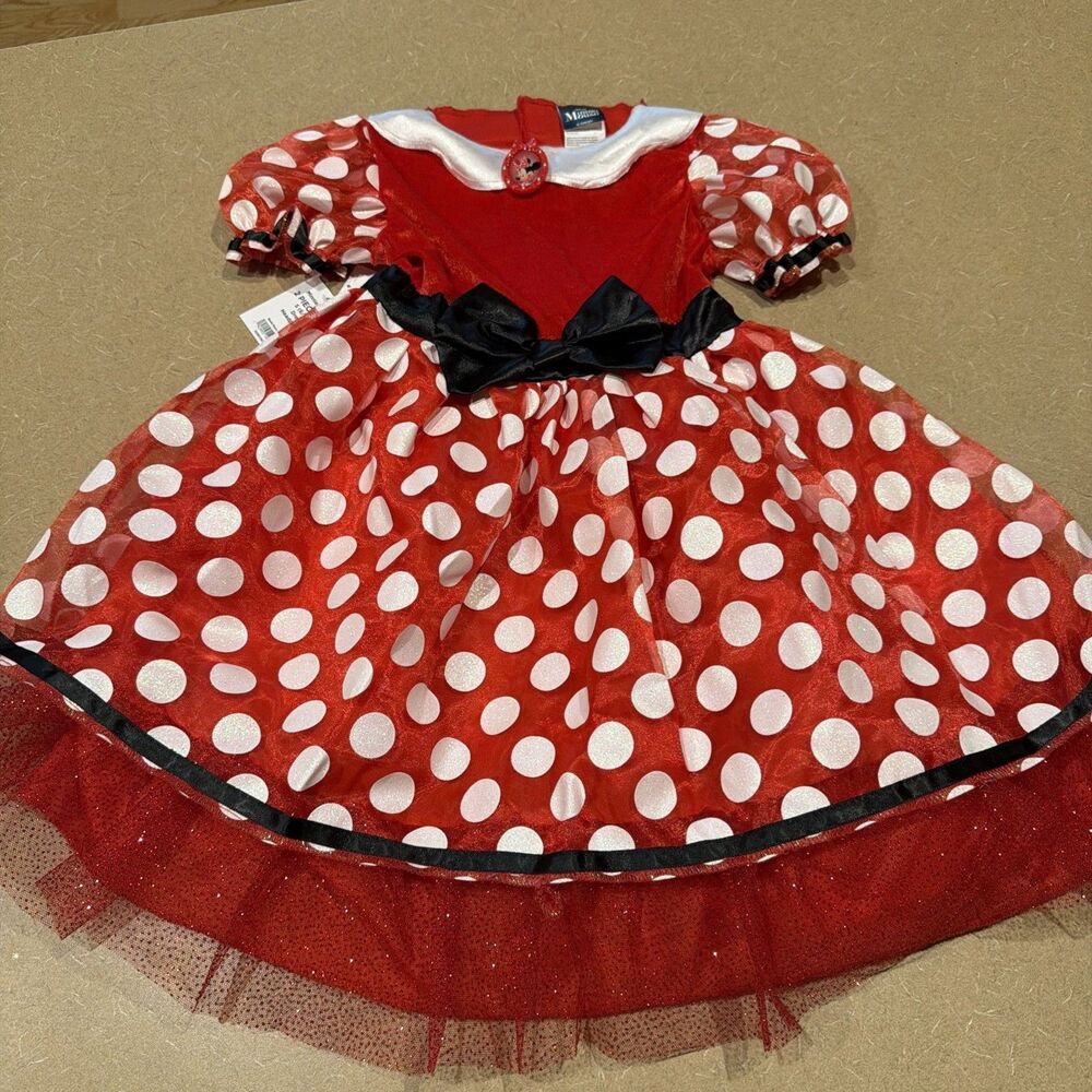 Kids Girls Size Small 6 / 6X Disney Minnie Mouse Halloween Costume Dress Up New
